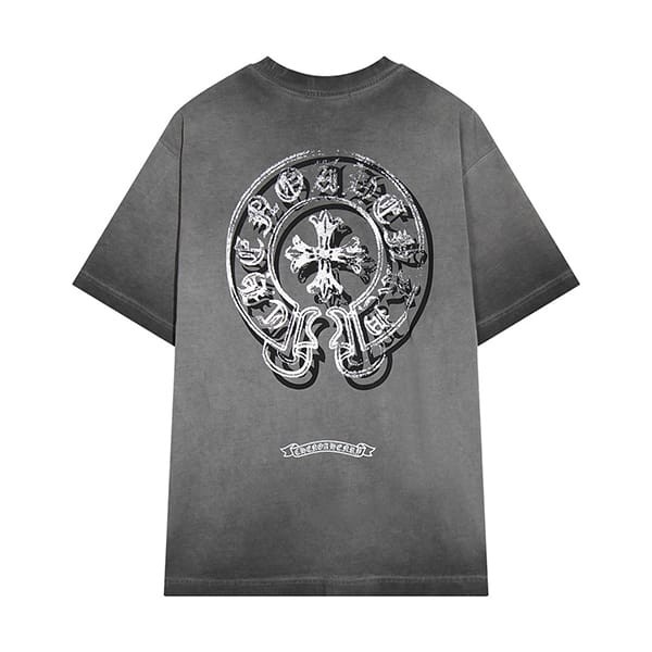 【使い勝手抜群】クロムハーツ スクロール ロゴ 半袖 Tシャツ レプリカ 2色 Kuk19171